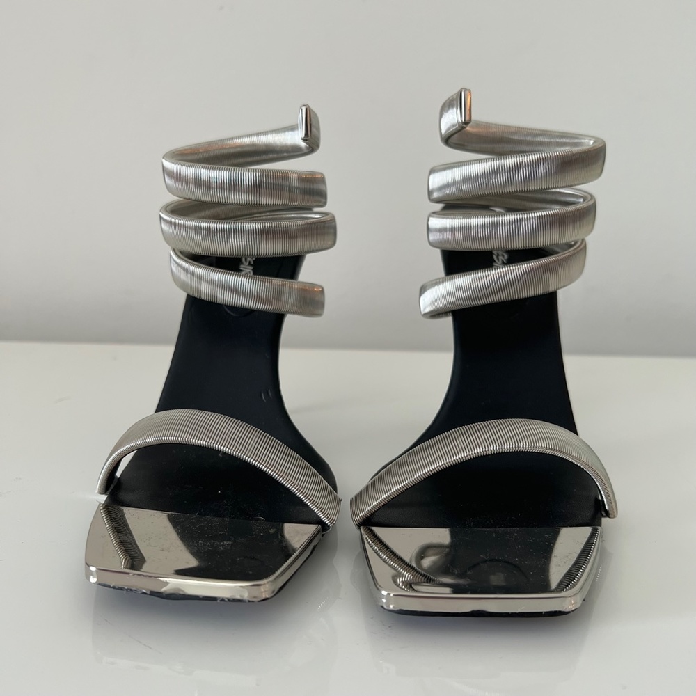 Public Desire Metallic Spiral Heels